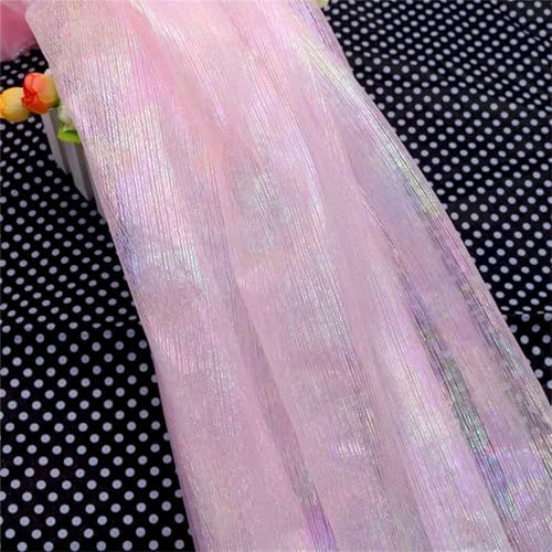 Tüll Stoff Farbverlauf, Tüllstoff Meterware, Chiffon Tischläufer Bunt Regenbogen Tüll Table Runner Abwaschbar, Hautfreundlicher Organza Stoff Hochzeit Für Hochzeit Party Kleidung (1.5x1 m,#03) von AQCQDQ