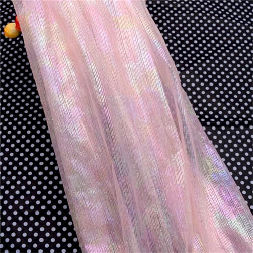 Tüll Stoff Farbverlauf, Tüllstoff Meterware, Chiffon Tischläufer Bunt Regenbogen Tüll Table Runner Abwaschbar, Hautfreundlicher Organza Stoff Hochzeit Für Hochzeit Party Kleidung (1.5x1 m,#06) von AQCQDQ