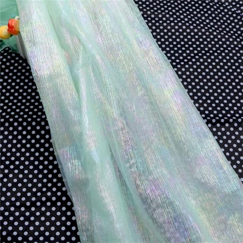 Tüll Stoff Farbverlauf, Tüllstoff Meterware, Chiffon Tischläufer Bunt Regenbogen Tüll Table Runner Abwaschbar, Hautfreundlicher Organza Stoff Hochzeit Für Hochzeit Party Kleidung (1.5x1 m,#09) von AQCQDQ