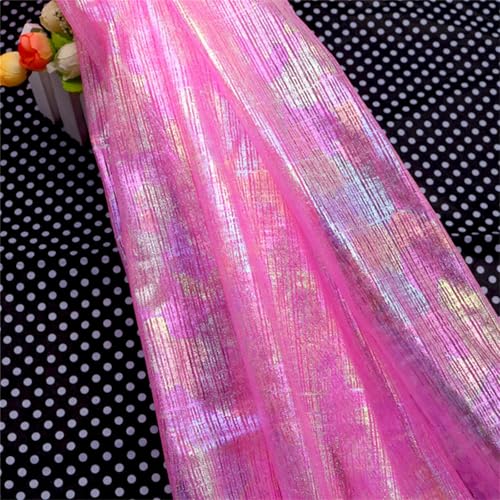 Tüll Stoff Farbverlauf, Tüllstoff Meterware, Chiffon Tischläufer Bunt Regenbogen Tüll Table Runner Abwaschbar, Hautfreundlicher Organza Stoff Hochzeit Für Hochzeit Party Kleidung (1.5x1 m,#15) von AQCQDQ