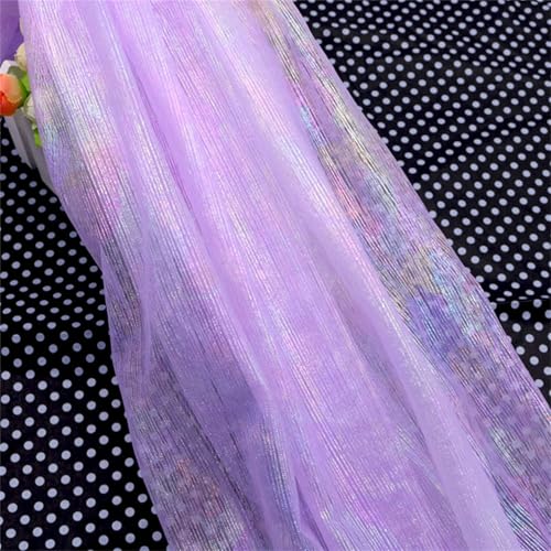 Tüll Stoff Farbverlauf, Tüllstoff Meterware, Chiffon Tischläufer Bunt Regenbogen Tüll Table Runner Abwaschbar, Hautfreundlicher Organza Stoff Hochzeit Für Hochzeit Party Kleidung (1.5x2 m,#07) von AQCQDQ