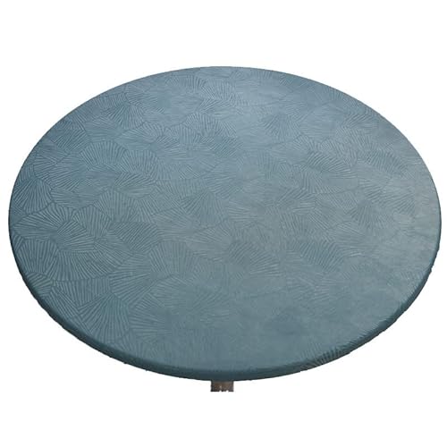 AQIGR Wachstuchtischdecke Elastische Tischdecke Rund Wachstuch Gartentischdecke Rundtischdecke wasserdichte rutschfeste Abwischbar Schmutzabweisend Tischdecke (Color : #6, Size : 90cm/36inch) von AQIGR