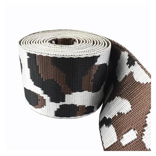 AQXYWQLL 1/2/3M 50 mm Breite 1,5 mm dickes Polyester-Nylon-Gurtband for Taschengurt, Jacquardband, Kleidung, Schrägband, Hut, dekoratives Klebeband(06,50mm-3Meters) von AQXYWQLL