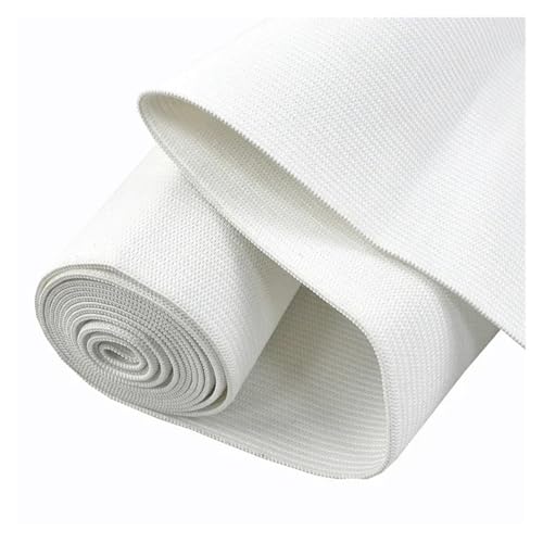 AQXYWQLL 10–50 cm breite elastische Bänder, weiche Haut, Gummiband, Unterwäsche, Hosen, Gurtbänder, DIY-Kleidungs-Nähzubehör(White,1METER_10CM) von AQXYWQLL