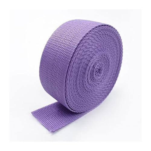 AQXYWQLL 10 Meter 20–50 mm Polypropylen-Gurtband, Rucksackgurte, Handtaschenbänder, Gürtelband, DIY-Kleidungs-Nähzubehör(37DarkPurple,38mm) von AQXYWQLL