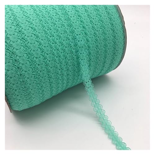 AQXYWQLL 10 Yards/Lot 5/8 Zoll (15 mm) Spitzenband, bilaterales Kunsthandwerk, bestickter Netz-Spitzenbesatz, Stoffband, DIY Nähen, Rock-Zubehör(Cyan) von AQXYWQLL