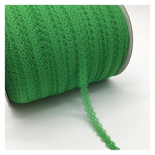 AQXYWQLL 10 Yards/Lot 5/8 Zoll (15 mm) Spitzenband, bilaterales Kunsthandwerk, bestickter Netz-Spitzenbesatz, Stoffband, DIY Nähen, Rock-Zubehör(Green) von AQXYWQLL