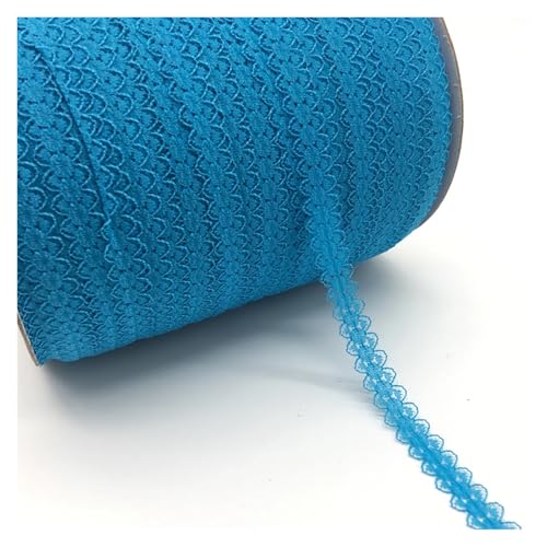 AQXYWQLL 10 Yards/Lot 5/8 Zoll (15 mm) Spitzenband, bilaterales Kunsthandwerk, bestickter Netz-Spitzenbesatz, Stoffband, DIY Nähen, Rock-Zubehör(Lake blue) von AQXYWQLL