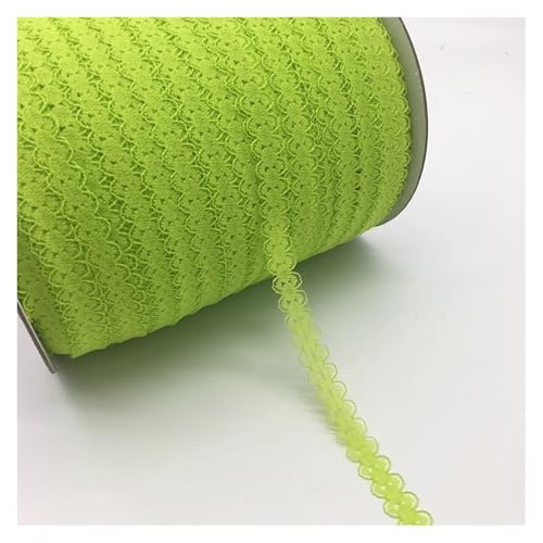 AQXYWQLL 10 Yards/Lot 5/8 Zoll (15 mm) Spitzenband, bilaterales Kunsthandwerk, bestickter Netz-Spitzenbesatz, Stoffband, DIY Nähen, Rock-Zubehör(Light green) von AQXYWQLL