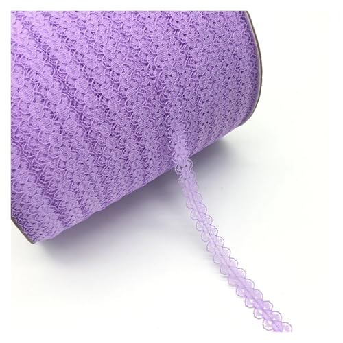 AQXYWQLL 10 Yards/Lot 5/8 Zoll (15 mm) Spitzenband, bilaterales Kunsthandwerk, bestickter Netz-Spitzenbesatz, Stoffband, DIY Nähen, Rock-Zubehör(Purple) von AQXYWQLL