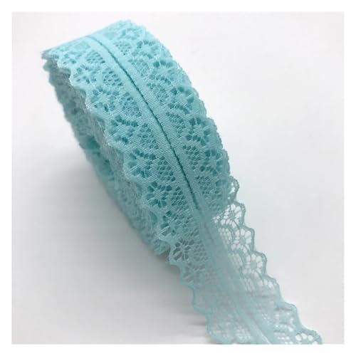 AQXYWQLL 10yards 30mm Spitze Band Trim Stoff DIY Gestickte Netz Schnur for Nähen Dekoration Spitze Stoff(Cyan) von AQXYWQLL