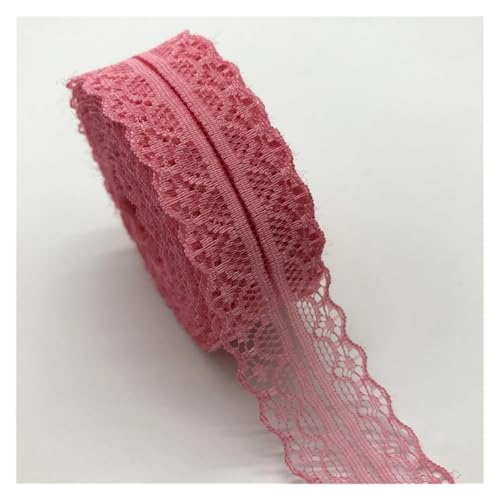 AQXYWQLL 10yards 30mm Spitze Band Trim Stoff DIY Gestickte Netz Schnur for Nähen Dekoration Spitze Stoff(Light Rose) von AQXYWQLL