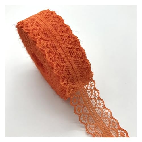 AQXYWQLL 10yards 30mm Spitze Band Trim Stoff DIY Gestickte Netz Schnur for Nähen Dekoration Spitze Stoff(Orange) von AQXYWQLL