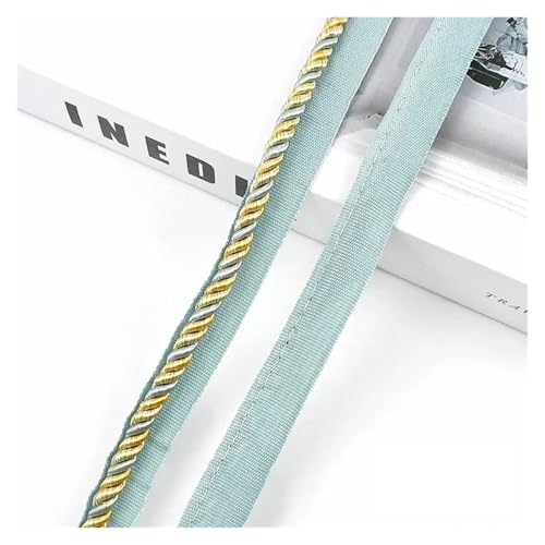 AQXYWQLL 2/5/12M 6mm Zweifarbige Spitze Seil Trim Dekorative Gurt Gurtband Schnur for Sofa Vorhang Nähen handgemachte Material Zubehör(No5,6mm-12Meters) von AQXYWQLL