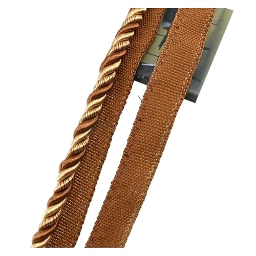 AQXYWQLL 2/5/12M 6mm Zweifarbige Spitze Seil Trim Dekorative Gurt Gurtband Schnur for Sofa Vorhang Nähen handgemachte Material Zubehör(No8,6mm-12Meters) von AQXYWQLL