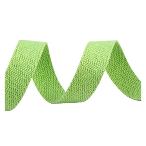 AQXYWQLL 20–50 mm 4 m Polyester-Baumwoll-Gurtbänder, Canvas-Gurtbänder for Rucksack, Kleidung, Sicherheitsgurt, Nähbänder, Zubehör(FluorescentGreen,38mm) von AQXYWQLL