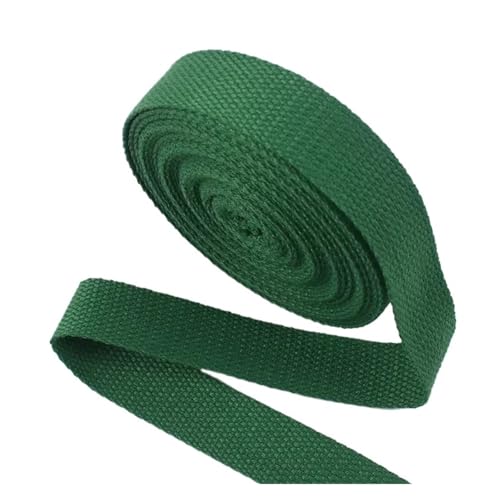 AQXYWQLL 20–50 mm 4 m Polyester-Baumwoll-Gurtbänder, Canvas-Gurtbänder for Rucksack, Kleidung, Sicherheitsgurt, Nähbänder, Zubehör(Green,50mm) von AQXYWQLL