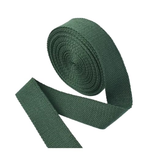 AQXYWQLL 20–50 mm 4 m Polyester-Baumwoll-Gurtbänder, Canvas-Gurtbänder for Rucksack, Kleidung, Sicherheitsgurt, Nähbänder, Zubehör(GreenBlack,50mm) von AQXYWQLL