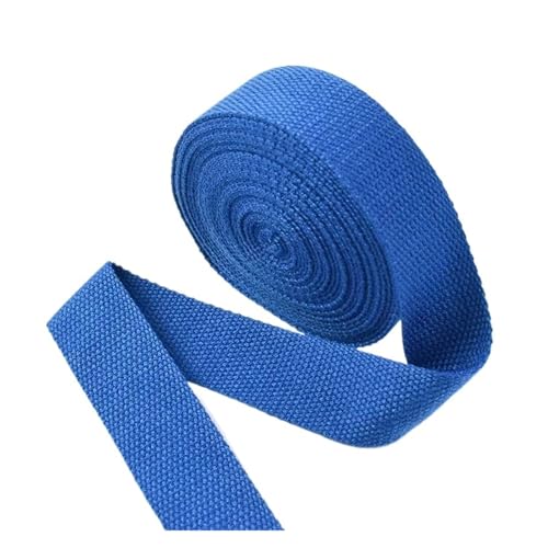 AQXYWQLL 20–50 mm 4 m Polyester-Baumwoll-Gurtbänder, Canvas-Gurtbänder for Rucksack, Kleidung, Sicherheitsgurt, Nähbänder, Zubehör(RoyalBlue,32mm) von AQXYWQLL