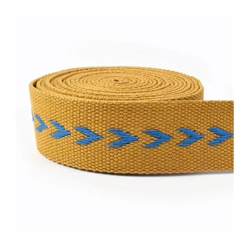 AQXYWQLL 38 mm 1–5 m Polyester-Baumwoll-Jacquard-Gurtband, 2 mm dick, ethnisches Bandband for Rucksack-Bindeband, DIY-Nähzubehör(01,38mm-2Meters) von AQXYWQLL