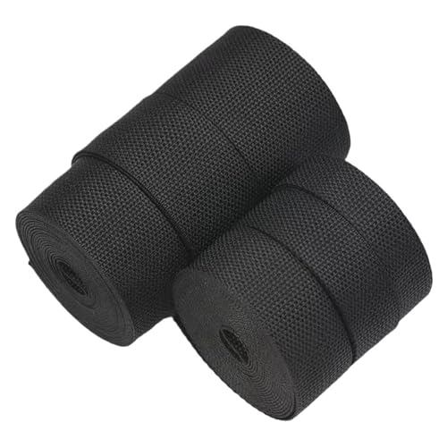 AQXYWQLL 5 Meter 2–10 cm schwarzes Polyester-Gurtband, Klebeband, Rucksackgurt, Hundehalsband, Sicherheitsgurt, DIY-Nähmaterial, Zubehör(100mm) von AQXYWQLL