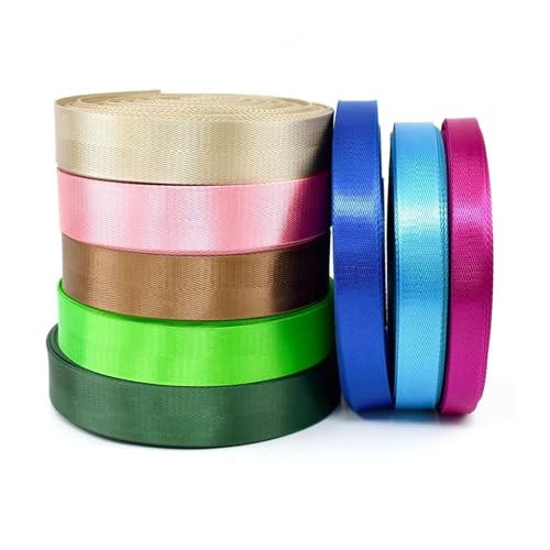 AQXYWQLL 5 Meter 20/25/32/38/50 mm 1 mm dickes Nylon-Gurtband for Sicherheitsgurt, Rucksackgurte, DIY-Taschengurt, Nähzubehör(ArmyGreen,20mm) von AQXYWQLL