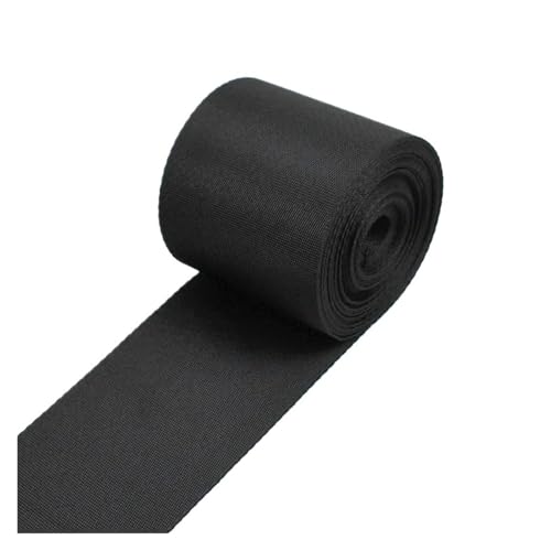 AQXYWQLL 5 mt 10–100 mm schwarzes Nylon-Gurtband, Rucksackgurt, Haustierhalsband, Sicherheitsgurt, Band, DIY-Tasche, Kleidung, Nähzubehör(70mm) von AQXYWQLL