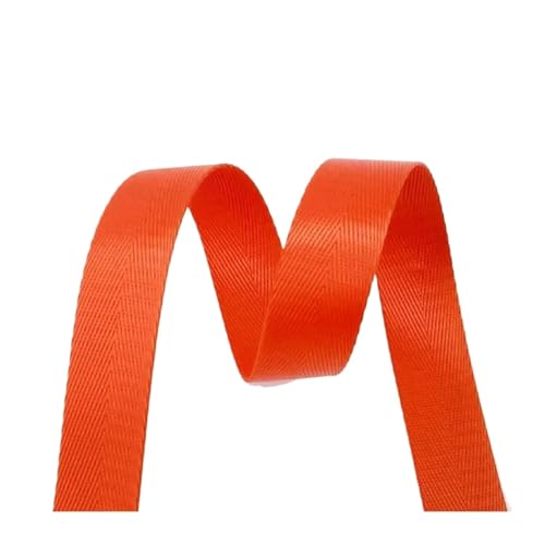 AQXYWQLL 5M 20-50mm 1mm Nylon Gurtband Gürtel Fischgrätenmuster Band Band Band Rucksack Strap DIY Tasche bindung Stoff Nähen Zubehör(Orange,50mm) von AQXYWQLL