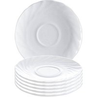 6 ARCOROC Untertassen Trianon White weiß 14,5 cm von ARCOROC