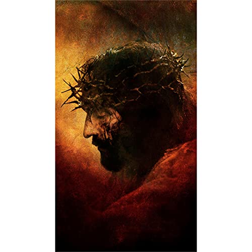 5D Diamond Painting Full Set Religiöse Meditation Jesus 50x100cm Großformat DIY Malen nach Zahlen Diamant Malerei Kit DIY Kreuzstich Diamant Gemälde Stickerei Diamant Painting Bilder Kunst Handwerk von AREPAS