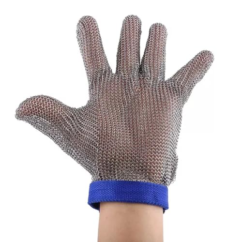 ARHEORMUH Kettenhandschuh Schnittfeste Handschuhe For Autoreparaturen, Metallverarbeitung, Glasschneiden, Schnittfeste Kochhandschuhe Mit Verstellbarem Armband(XXL) von ARHEORMUH