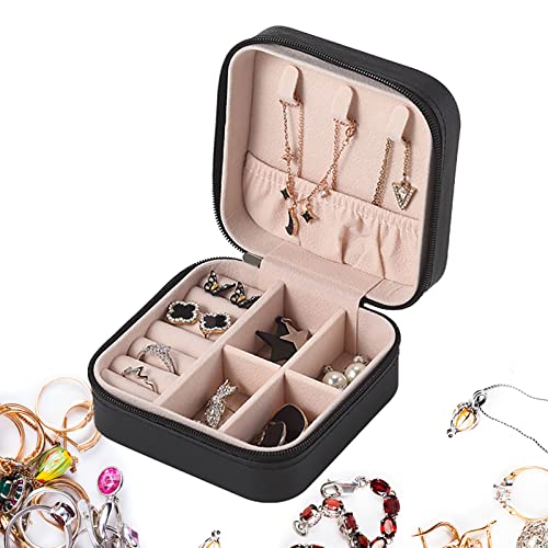 ARIOU Reise-Schmuckschatulle, PU-Leder, tragbar, Organizer, kleine Schmuck-Organizer-Box für Mädchen und Frauen von ARIOU