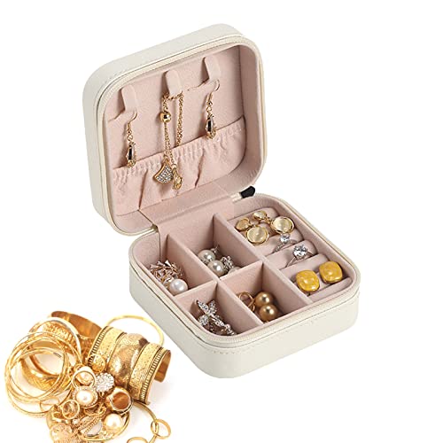 ARIOU Reise-Schmuckschatulle, PU-Leder, tragbar, Organizer, kleine Schmuck-Organizer-Box für Mädchen und Frauen von ARIOU