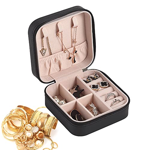 ARIOU Reise-Schmuckschatulle, PU-Leder, tragbar, Organizer, kleine Schmuck-Organizer-Box für Mädchen und Frauen von ARIOU