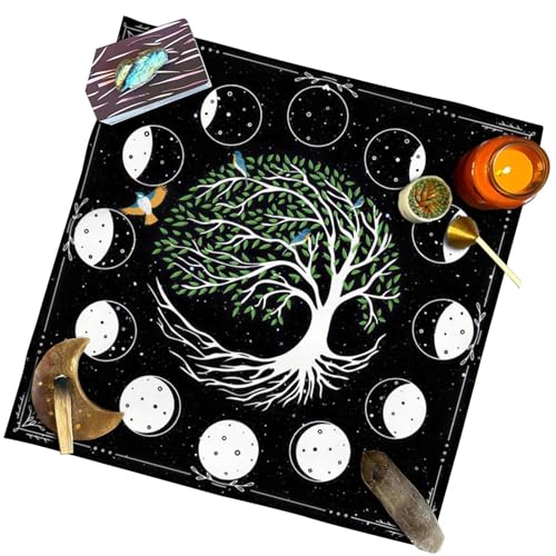 ARIOU Tarotkarten-Tischdecke, Mehrzweck-Tischdecke, Geheimnisvolles Tarot-Zubehör, tragbare Tischdecke für Picknicks, Tarotkarten, Partys von ARIOU