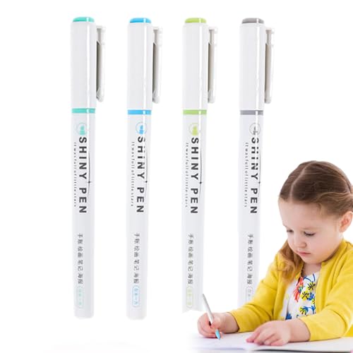 ARIOU Textmarker Stifte - Glitzernde, vielseitige Marker mit Schnelltrocknung - Geruchloser süßer schnell trocknender Textmarker für Kinder Notizen, Studenten Zeichnungen, Anfänger Poster von ARIOU