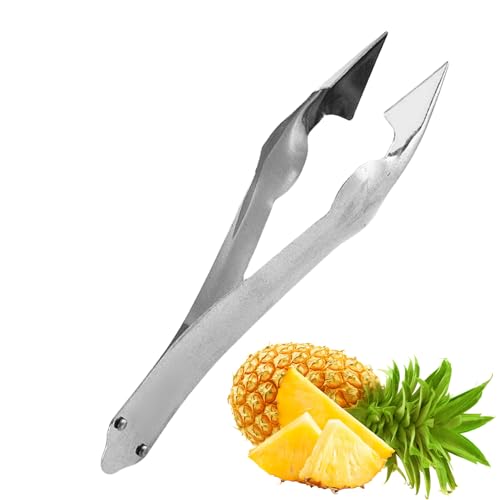 Ananasschäler, Edelstahl, tragbarer Augenschäler, Ananas-Kernschneider, Ananas-Clip, Küche, praktisches Obstentkern-Gadget, Ananasschneider-Werkzeuge von ARIOU