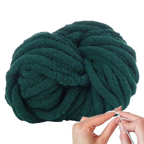 Chenille-Garn – grobes weiches Häkelgarn | Häkeln weiches grobes Garn | grobes Chenille-Garn | dickes Strickgarn | grobes weiches Plus-Garn | Kunsthandwerk Nähzubehör für Socken, Handschuhe, Schuhe von ARIOU