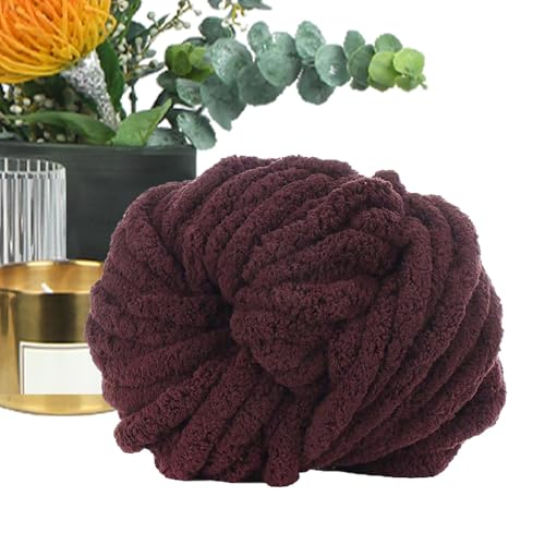 Chenille-Garn – grobes weiches Häkelgarn | Häkeln weiches grobes Garn | grobes Chenille-Garn | dickes Strickgarn | grobes weiches Plus-Garn | Kunsthandwerk Nähzubehör für Socken, Handschuhe, Schuhe von ARIOU