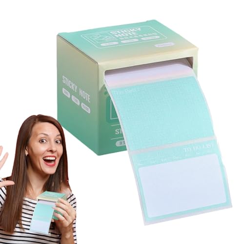 Haftnotizen Spender – 256 Blatt Haftnotizen Rolle Klebeband, selbstklebende Haftnotizen To-Do-Liste Haftnotizen Papier für Schüler Malerei Memorandum, Lehrer Must Have Sticky Notes Pad von ARIOU