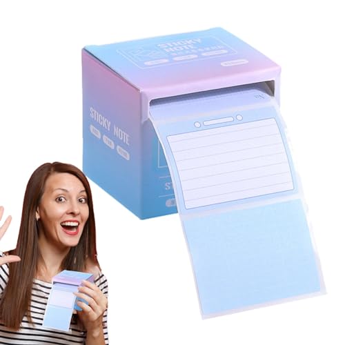 Haftnotizen Spender – 256 Blatt Haftnotizen Rolle Klebeband, selbstklebende Haftnotizen To-Do-Liste Haftnotizen Papier für Schüler Malerei Memorandum, Lehrer Must Have Sticky Notes Pad von ARIOU