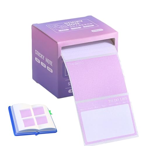 Haftnotizen Spender – 256 Blatt Haftnotizen Rolle Klebeband, selbstklebende Haftnotizen To-Do-Liste Haftnotizen Papier für Schüler Malerei Memorandum, Lehrer Must Have Sticky Notes Pad von ARIOU