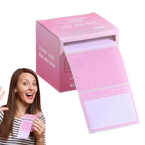 Haftnotizen Spender – 256 Blatt Haftnotizen Rolle Klebeband, selbstklebende Haftnotizen To-Do-Liste Haftnotizen Papier für Schüler Malerei Memorandum, Lehrer Must Have Sticky Notes Pad von ARIOU