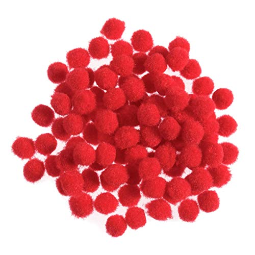 Impex Pompons, 7 mm, ca. 100 Stück, Red von ARK