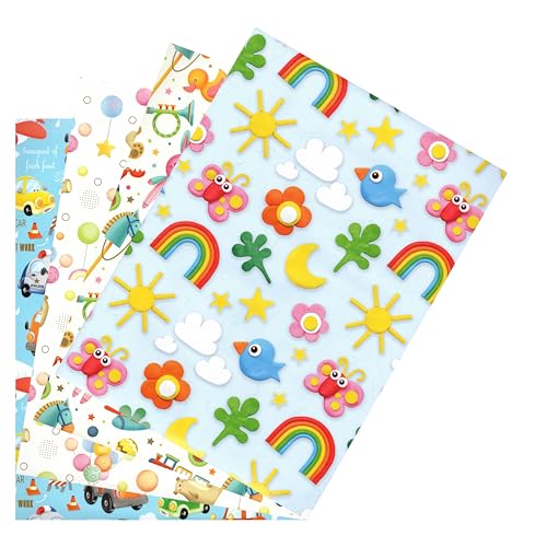 ARKRAFT Geschenkpapier Set 4 Bögen XXL Papier fsc (Toys) von ARKRAFT