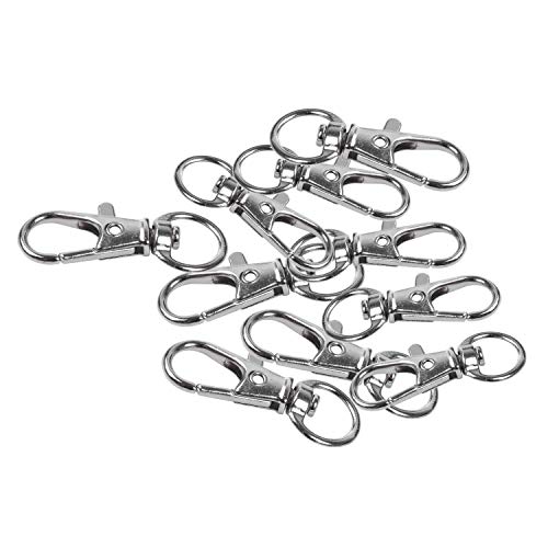 10 Stück Metallverschluss Swivel Trigger Clips Karabinerhaken SchlÜSselanhänger DIY Silber von ARMED