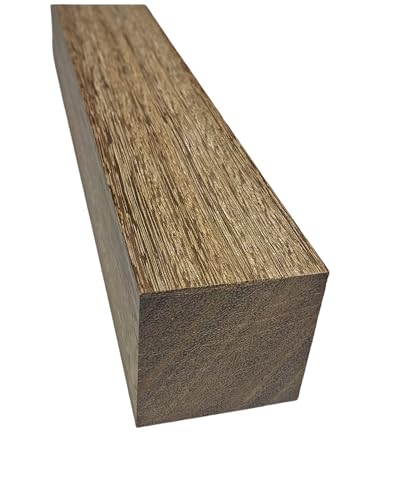 ARMLAZER Holzstücke Iroco 5 x 5, dunkle Holzstücke für DIY-Projekte, weißes Holz für Messergriffe und Werkzeuge, Holzstäbe, DIY, Irokusbrett von ARMLAZER