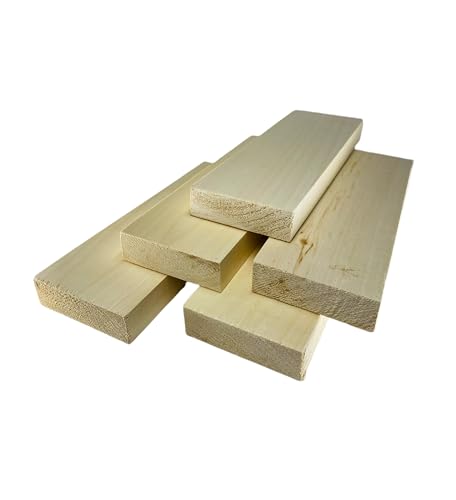 ARMLAZER Stücke Lindenholz, weiche Lindenholzblöcke zum Schnitzen von Holz, unfertige Holzblöcke für Kreativität (1 Stück 3 x 10 x 30 cm) von ARMLAZER