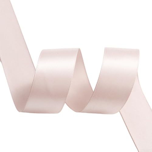 Polyesterband für Bastelarbeiten, Hochzeitsdekoration, 25 mm breit, 12 Farben (Rosa) von ARMYJY
