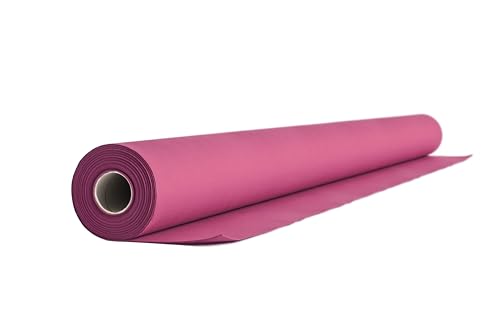 AROBA 1x Airlaid Tischdeckenrolle (Fuchsia, 1,2 m x 24 m) - Stoffähnliche Tischdecke - Hochwertige Tischtuchrolle für Hotel, Catering, Geburtstag, Restaurants, Kommunion, Taufe von AROBA